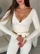 Стильне болеро з довгими рукавами | ivory NYB08S фото 2