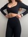Костюм для фітнесу та йоги з пушап ефектом Selena Collection / black CV01S фото 4