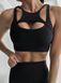 Топ для фітнесу з чашечками  EliteFit  black QA01 фото 5