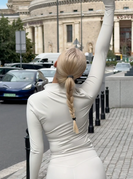 Стильна спортивна зіп-кофта для тренувань і повсякденних образів | White-gray XQ02KS фото