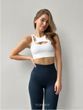 Топ для фітнесу з чашечками EliteFit white